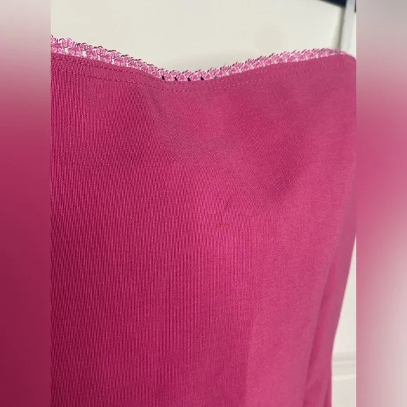 Y2k Pink Strapless Dress with purple sash - Picture 7 of 7